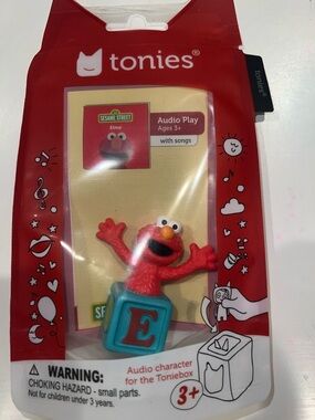 Tonies Elmo Character Figure - Red Elmo with Blue Block